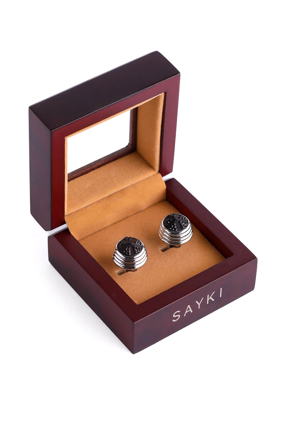 Natural Stone Layered Cufflinks - SAYKI - 8682819245968
