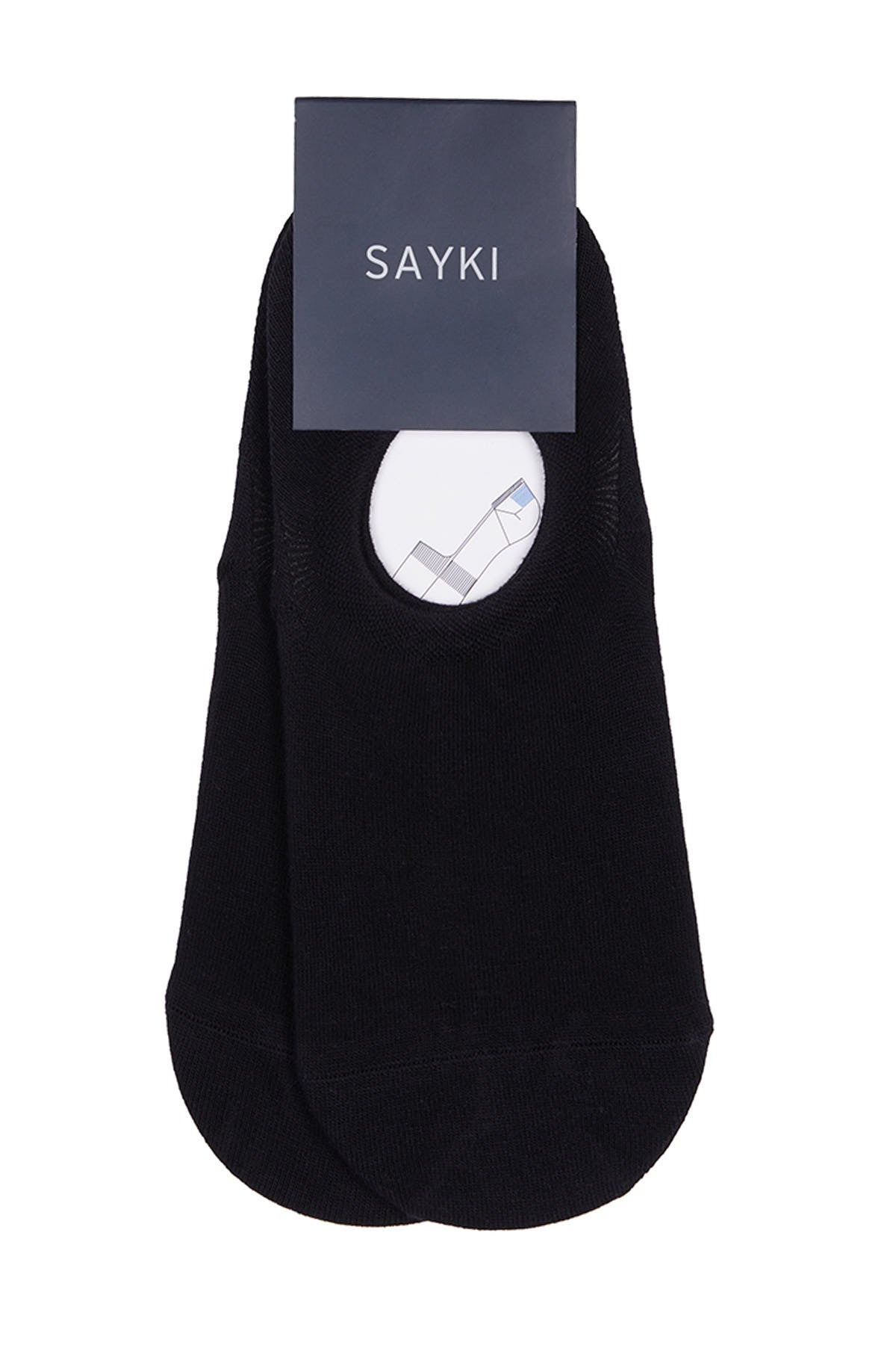 No Show Cotton Black - Black Socks - SAYKI - 8682819211161