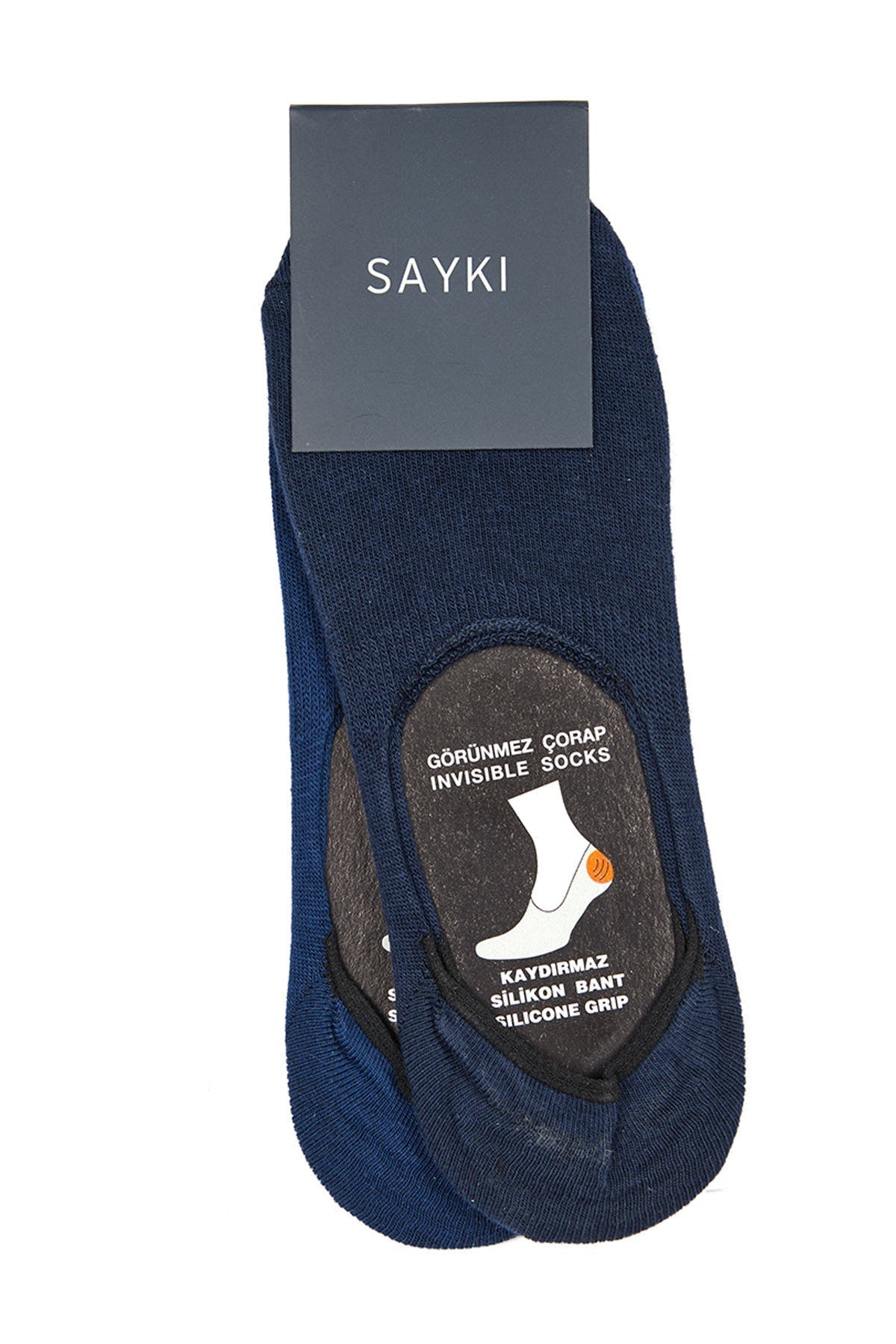 No Show Cotton Navy - Indigo Socks - SAYKI - 8682819211253