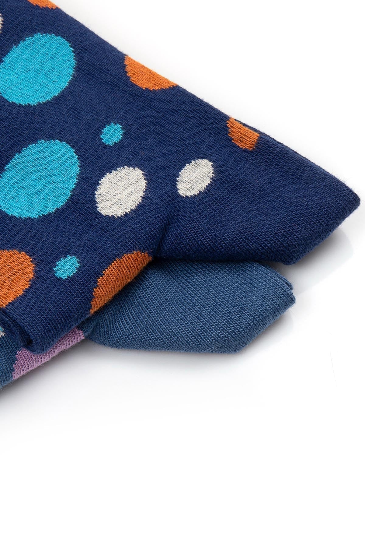Patterned Cotton Navy - Indigo Socks - SAYKI