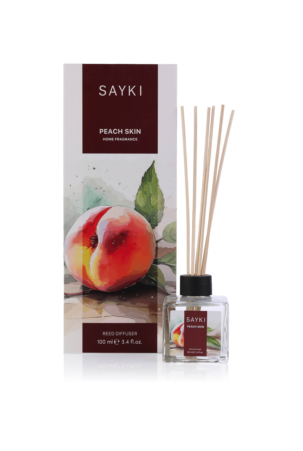Peach Skin Reed Diffuser 100 ML - SAYKI - 8682819782746