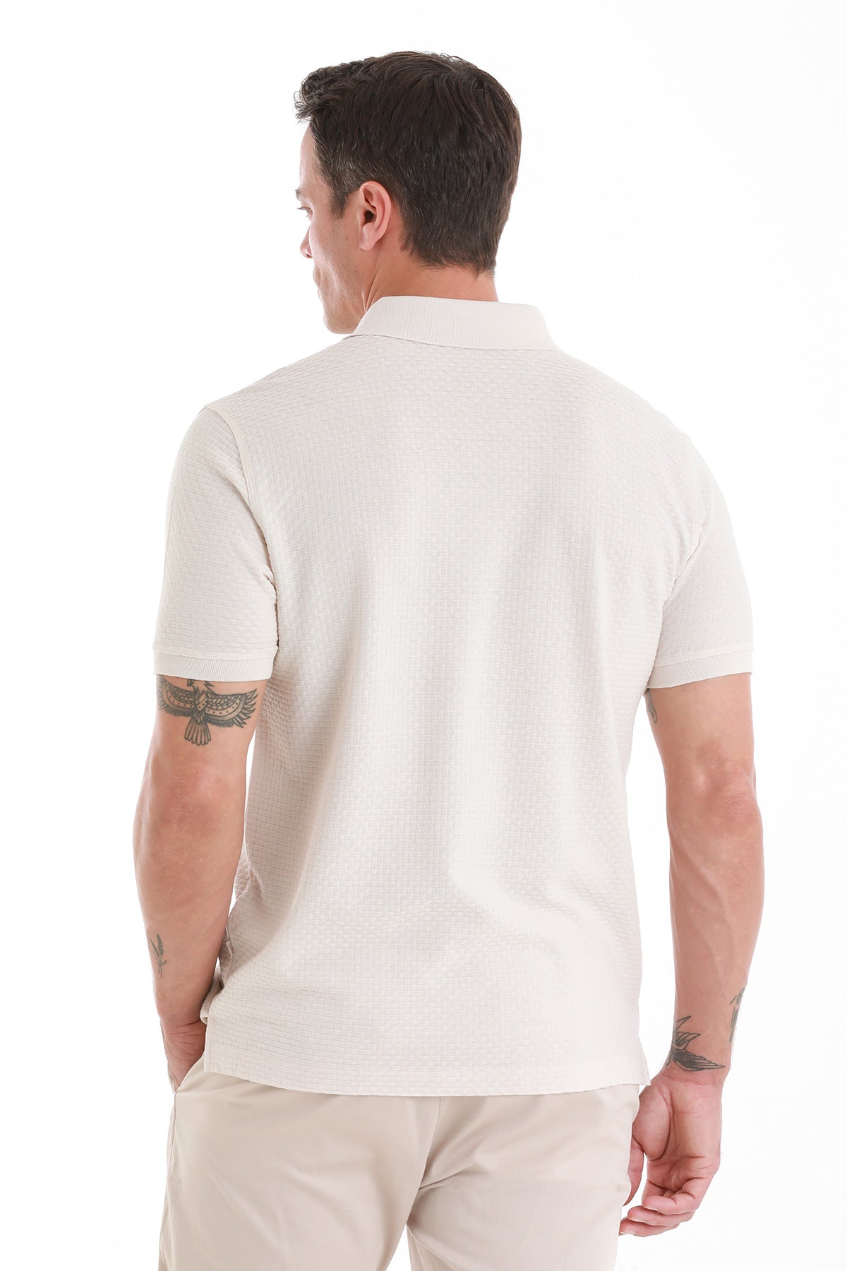 Regular Fit 100% Cotton Mercerized Stone Polo T-Shirt