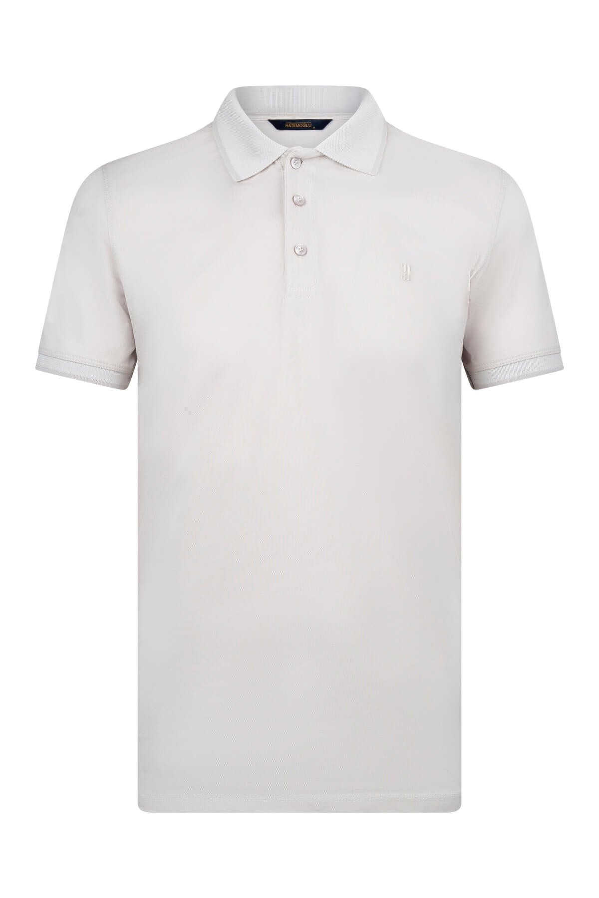 Regular Fit 100% Cotton Stone Polo T-Shirt - SAYKI