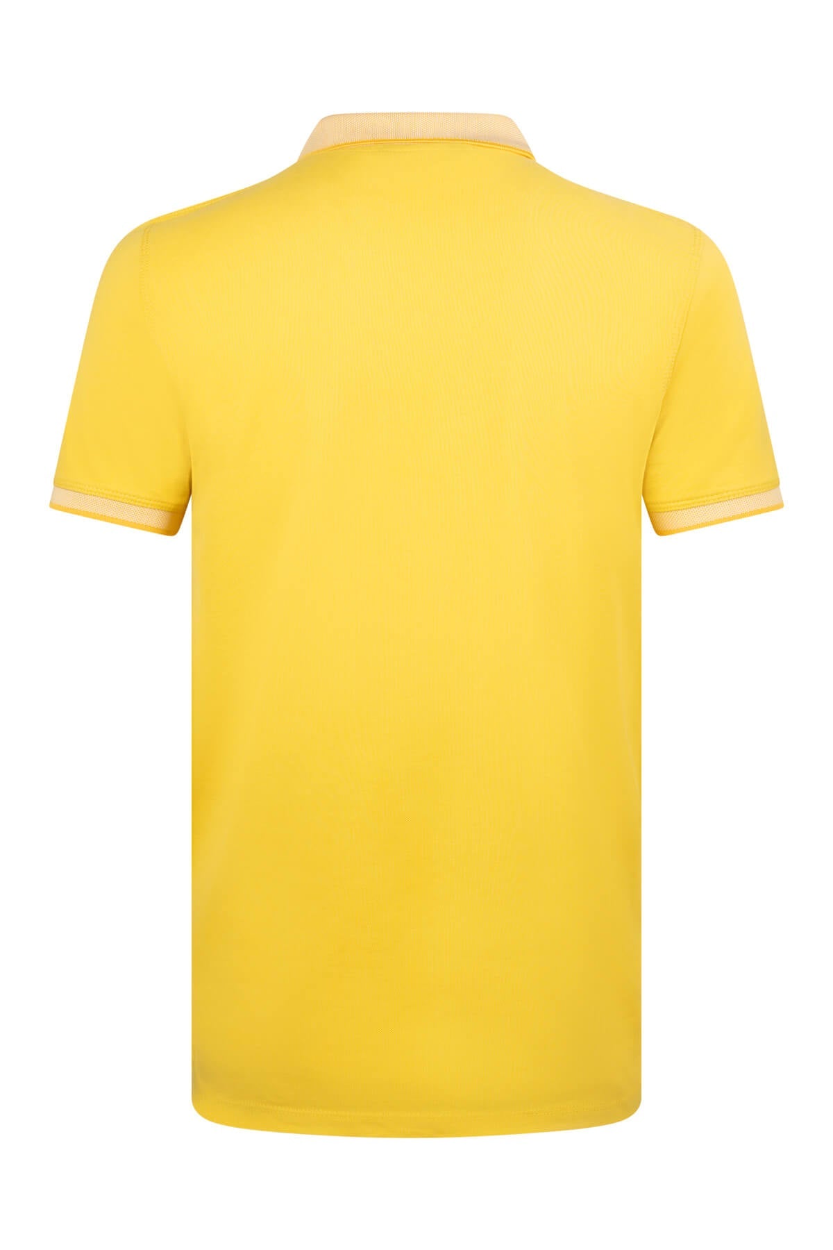 Regular Fit 100% Cotton Yellow Polo T-Shirt - SAYKI
