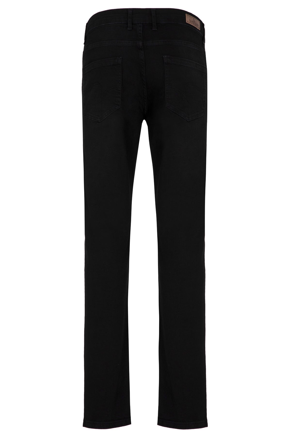 Regular Fit 5 Pocket Low Waist Cotton Black Denim - SAYKI