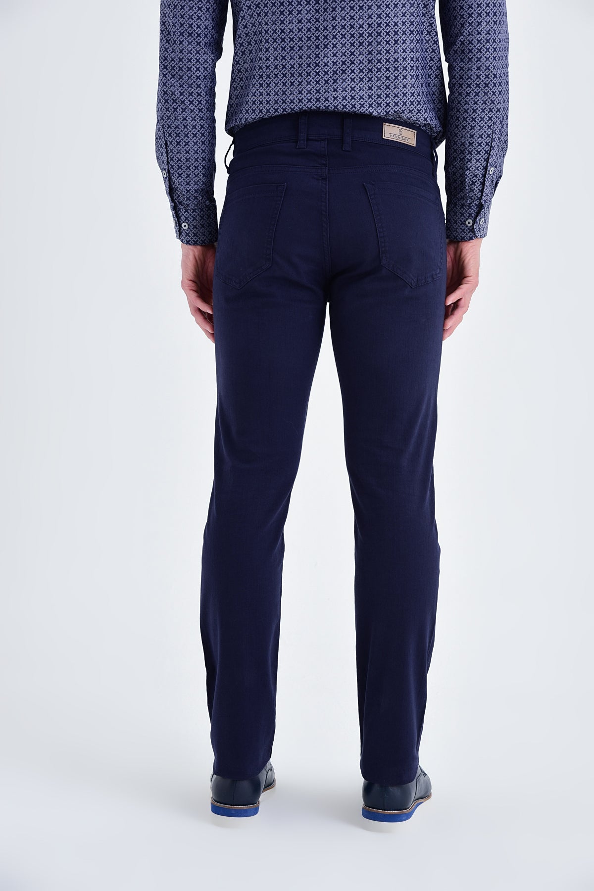 Regular Fit 5 Pocket Low Waist Cotton Navy Denim - SAYKI