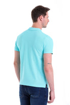 Regular Fit Basic 100% Cotton Mint Polo T-Shirt - SAYKI