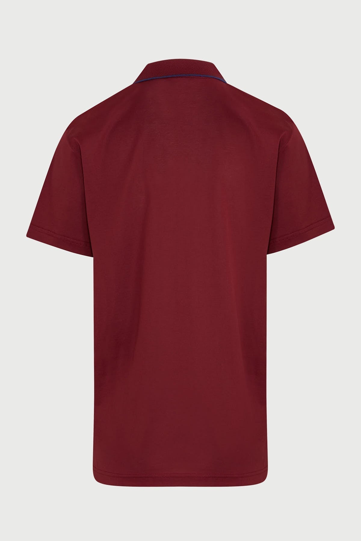 Regular Fit Burgundy 100% Cotton Polo T-Shirt - SAYKI