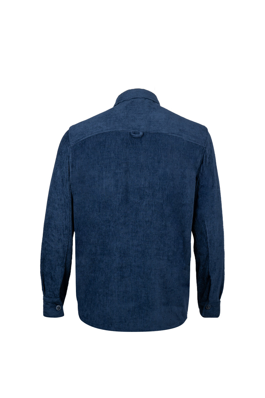 Regular Fit Corduroy Shacket Navy Casual Shirt - SAYKI