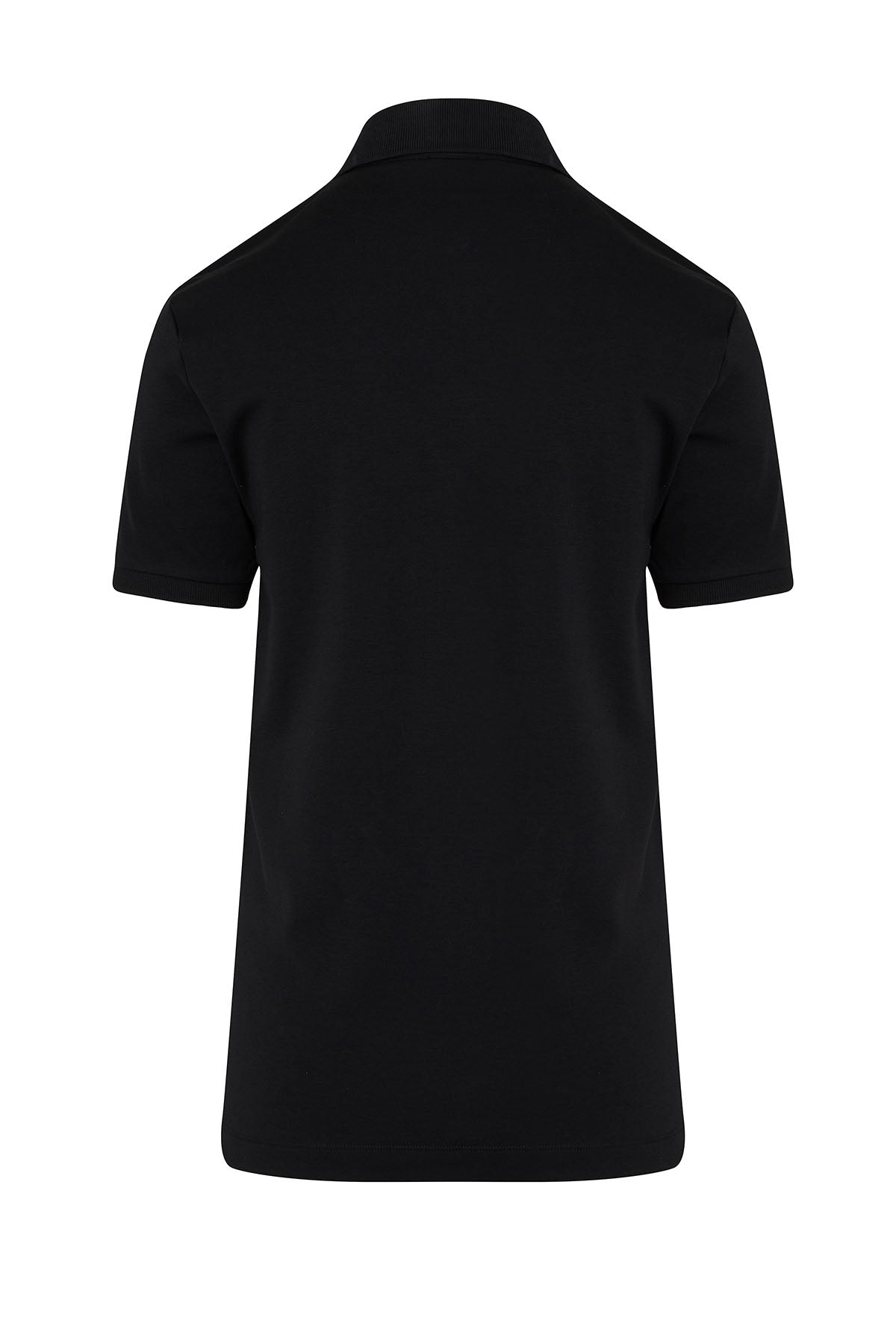 Regular Fit Cotton Black Polo T-Shirt - SAYKI