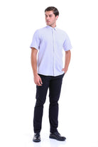 Regular Fit Cotton Blend Lilac Dress Shirt - SAYKI