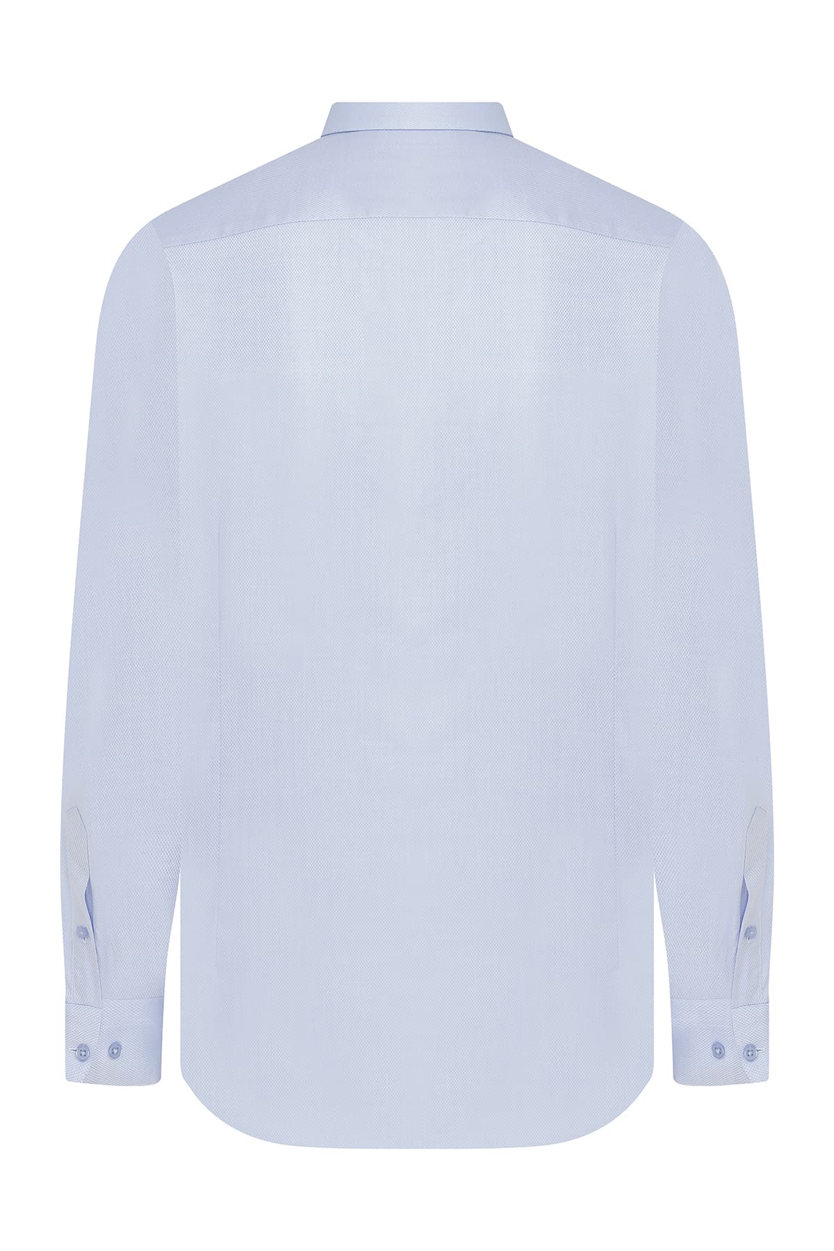 Regular Fit Cotton Blue Dress Shirt - SAYKI