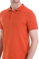 Regular Fit Cotton Brick Polo T-Shirt - SAYKI