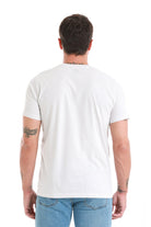 Regular Fit Cotton Light Gray Crew Neck T-Shirt - SAYKI