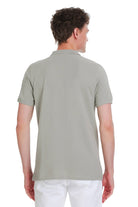 Regular Fit Cotton Light Khaki Polo T-Shirt - SAYKI
