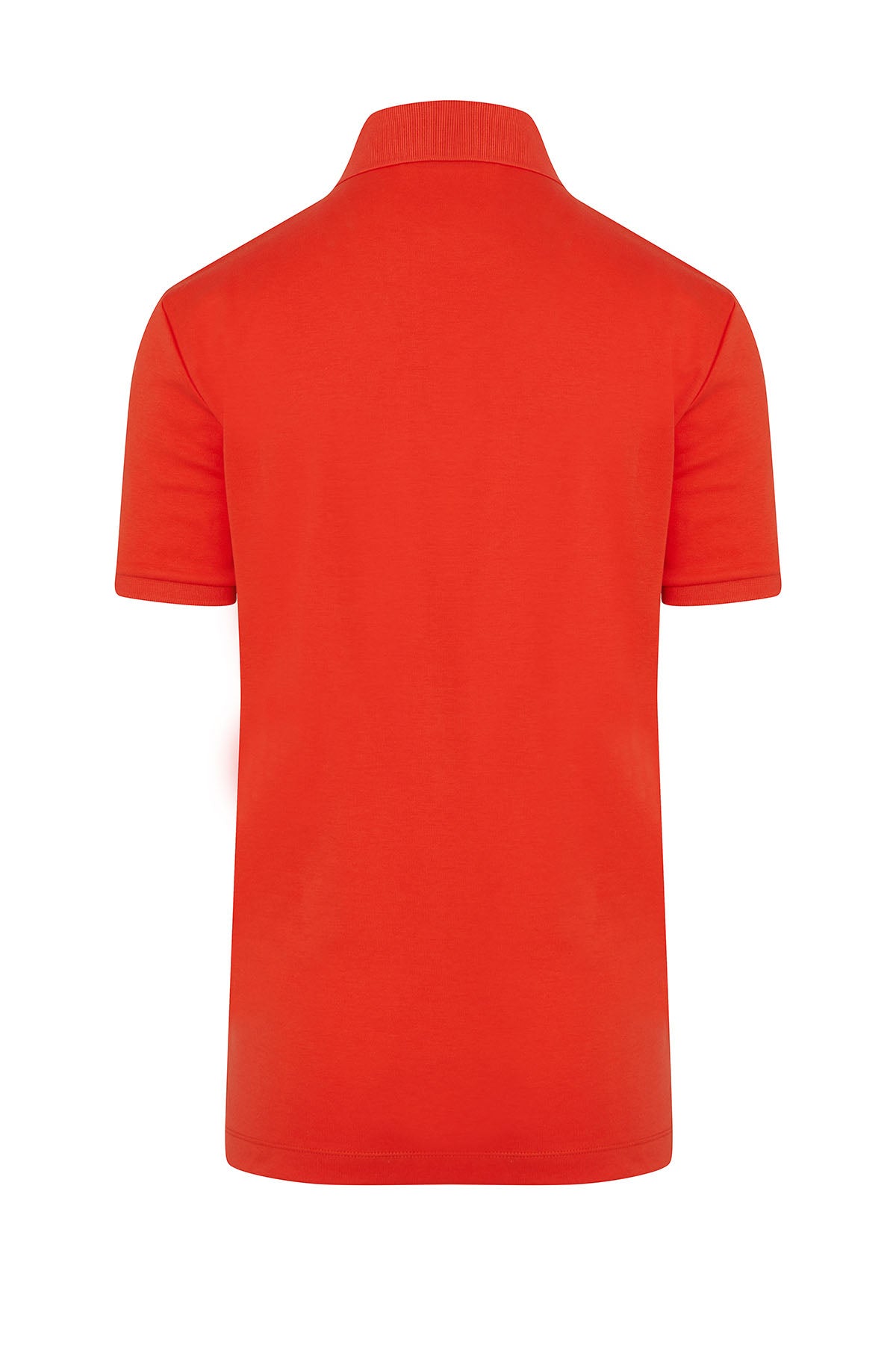 Regular Fit Cotton Orange Polo T-Shirt - SAYKI