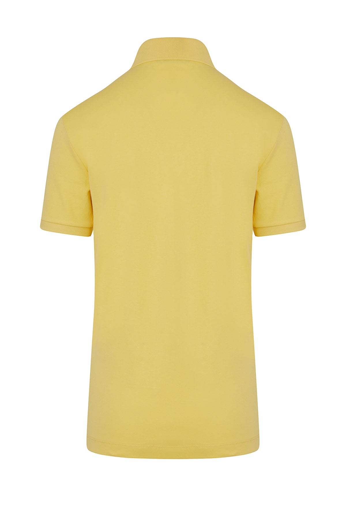 Regular Fit Cotton Yellow Polo T-Shirt - SAYKI
