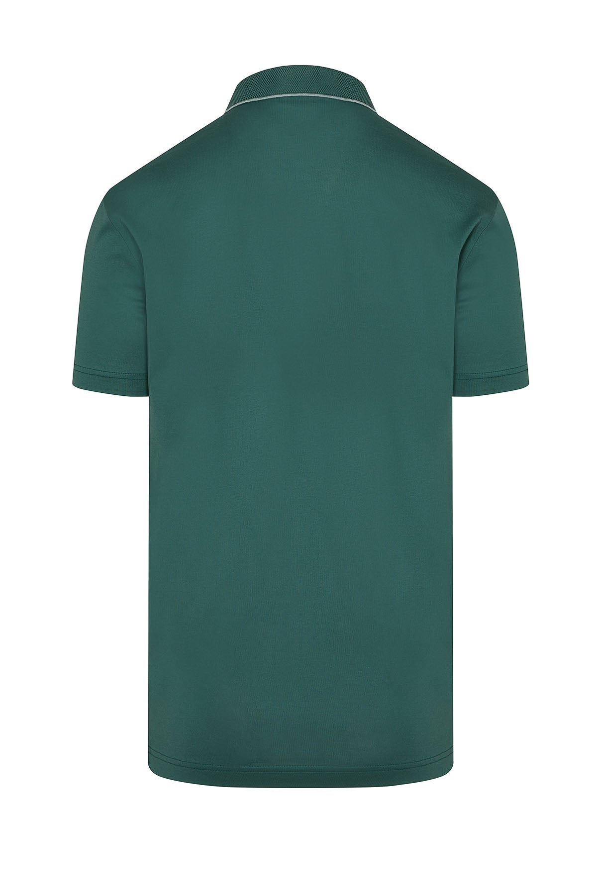 Regular Fit Green Basic Cotton Polo T-Shirt - SAYKI