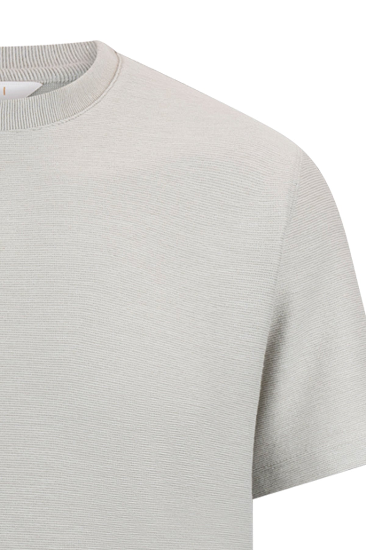 Regular Fit Light Khaki Crewneck T-Shirt - SAYKI