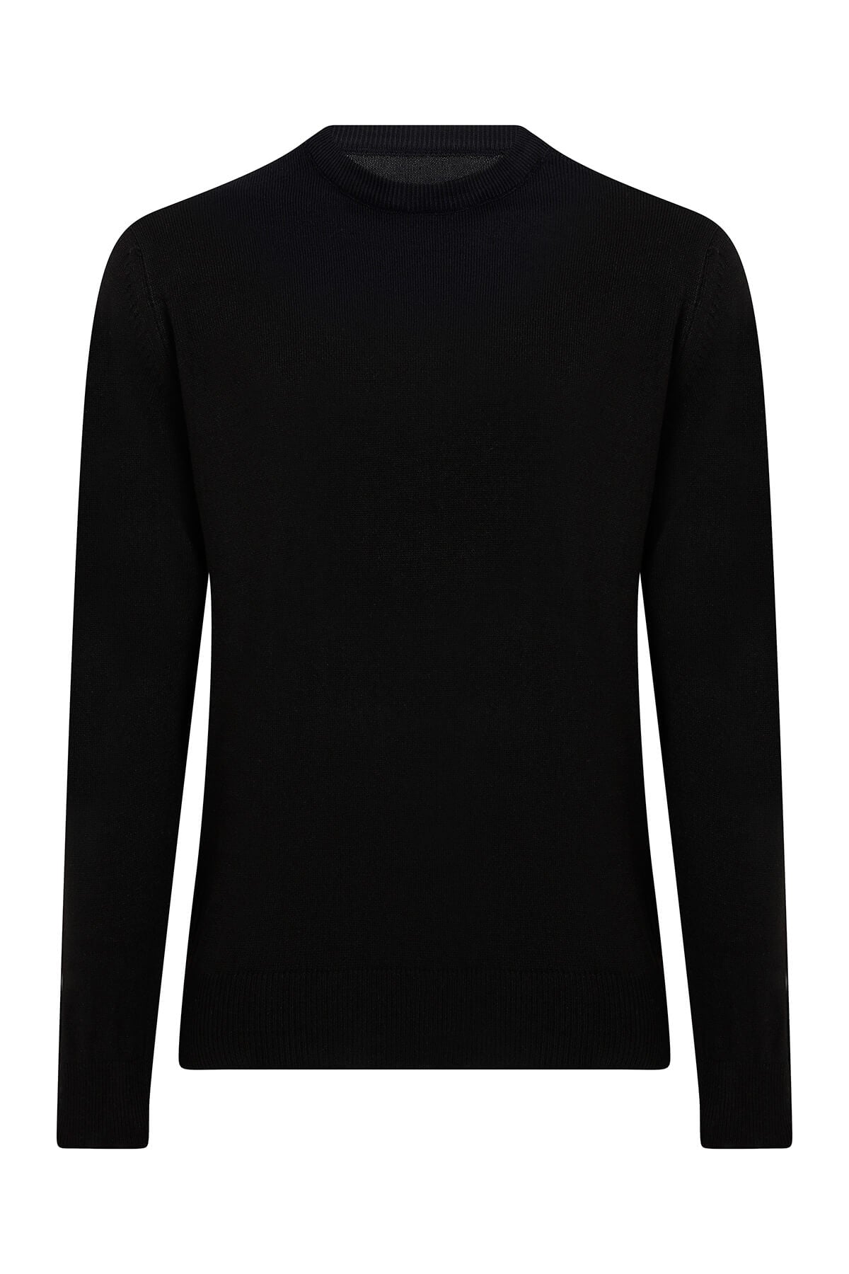 Regular Fit Light Navy Crewneck Sweater - SAYKI