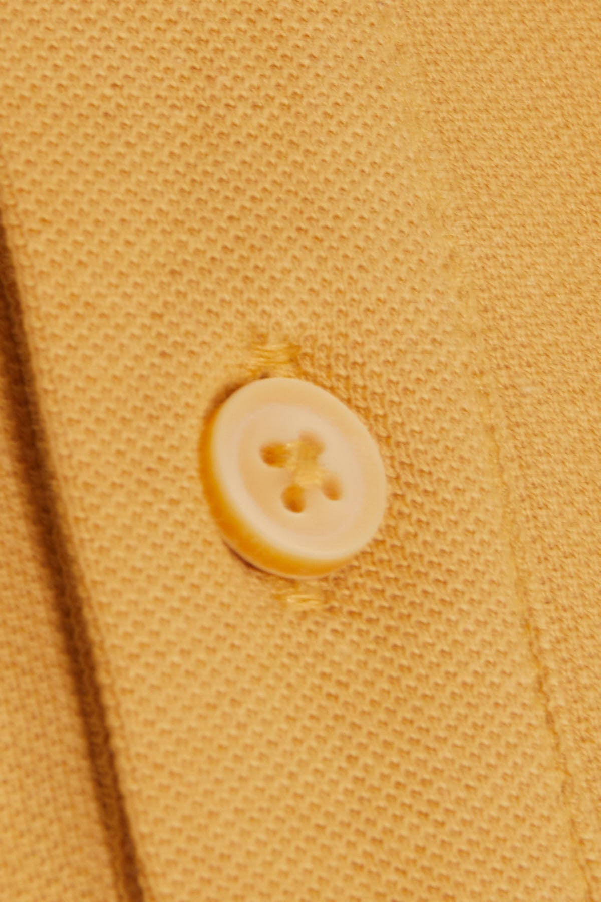 Regular Fit Mustard Cotton Polo T-Shirt - SAYKI