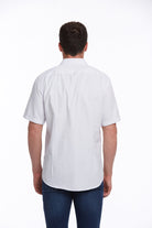 Regular Fit Pin Check Cotton Blend Lilac Dress Shirt - SAYKI