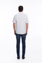 Regular Fit Pin Check Cotton Blend Lilac Dress Shirt - SAYKI