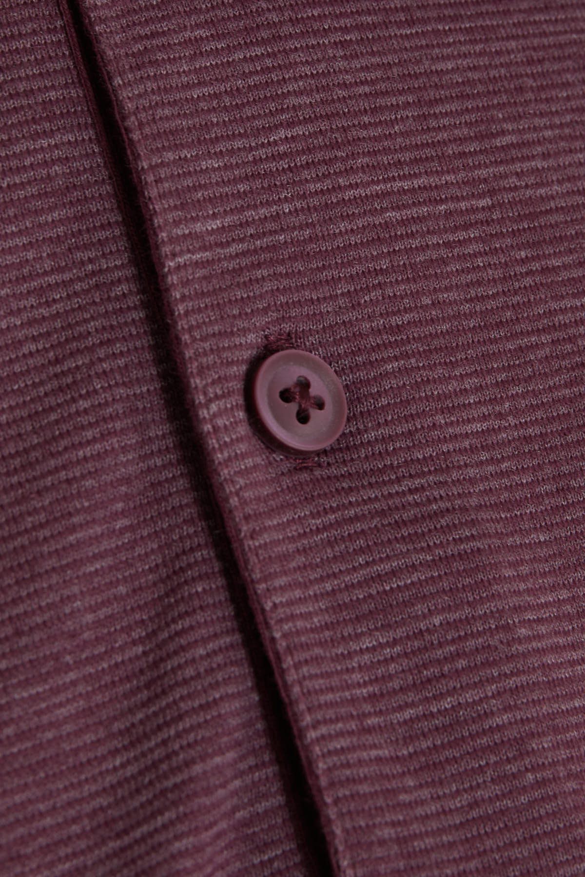 Regular Fit Plum Cotton Blend Polo T-Shirt - SAYKI