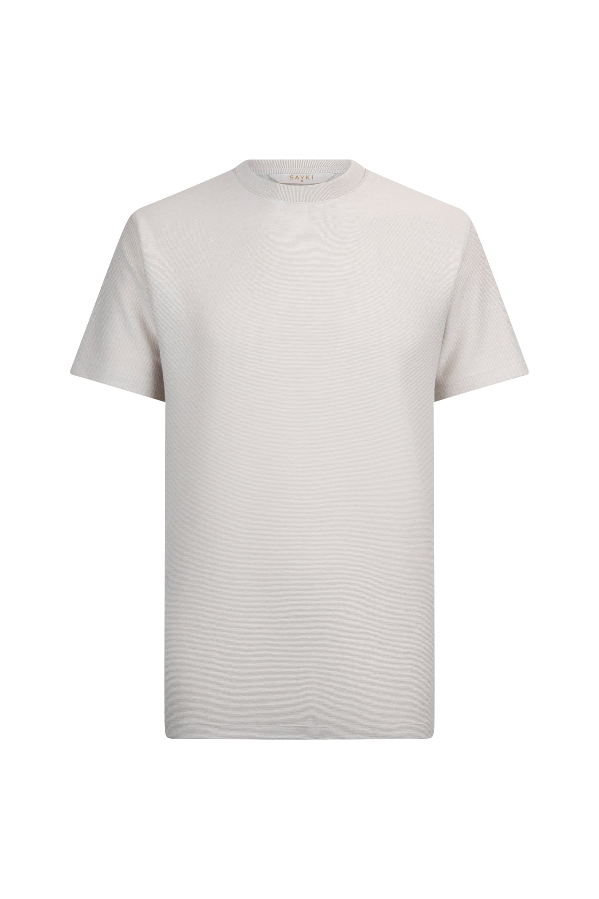 Regular Fit Stone Crewneck T-Shirt - SAYKI