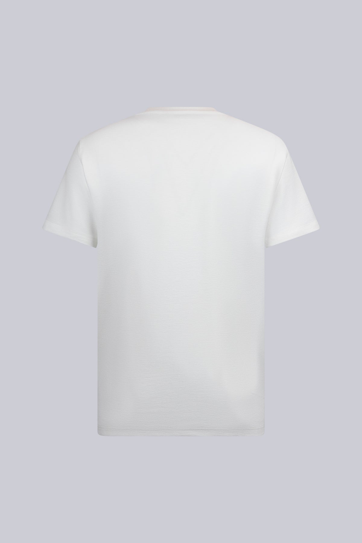 Regular Fit White Crewneck T-Shirt - SAYKI