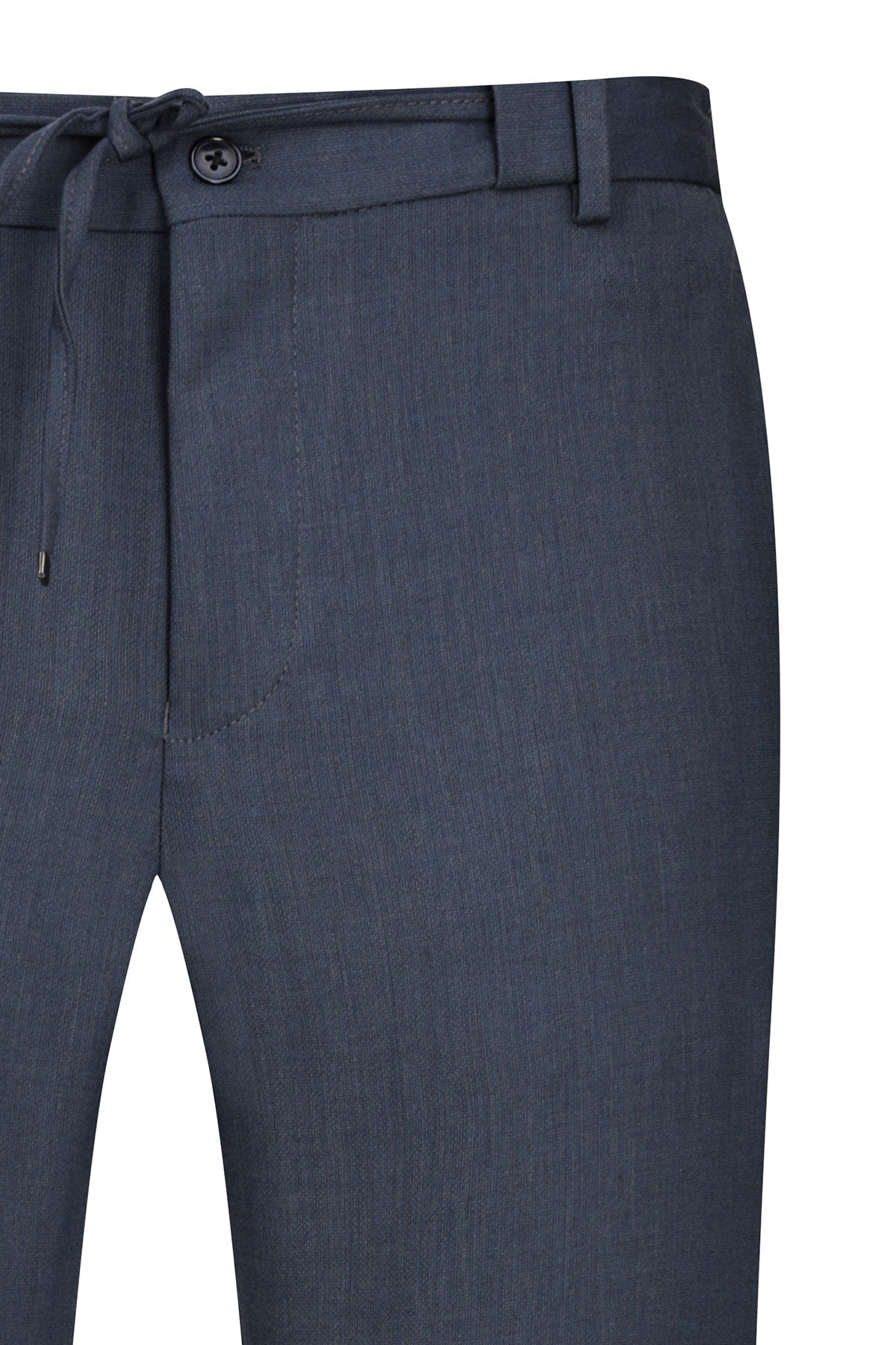 Relaxed Fit Side Pocket Light Navy Jogger Pants - SAYKI