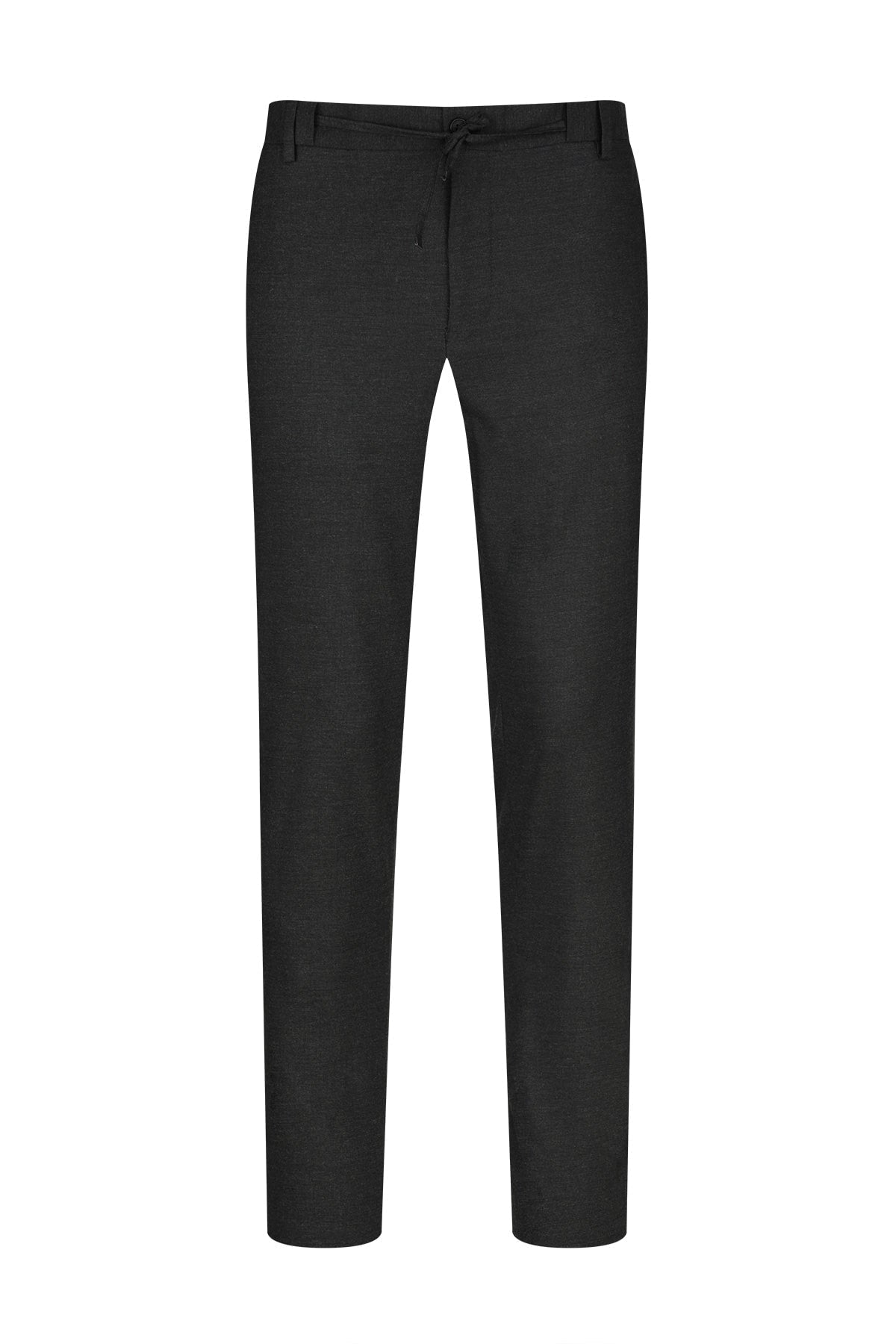 Relaxed Fit Side Pocket Low Waist Charcoal Jogger Pants