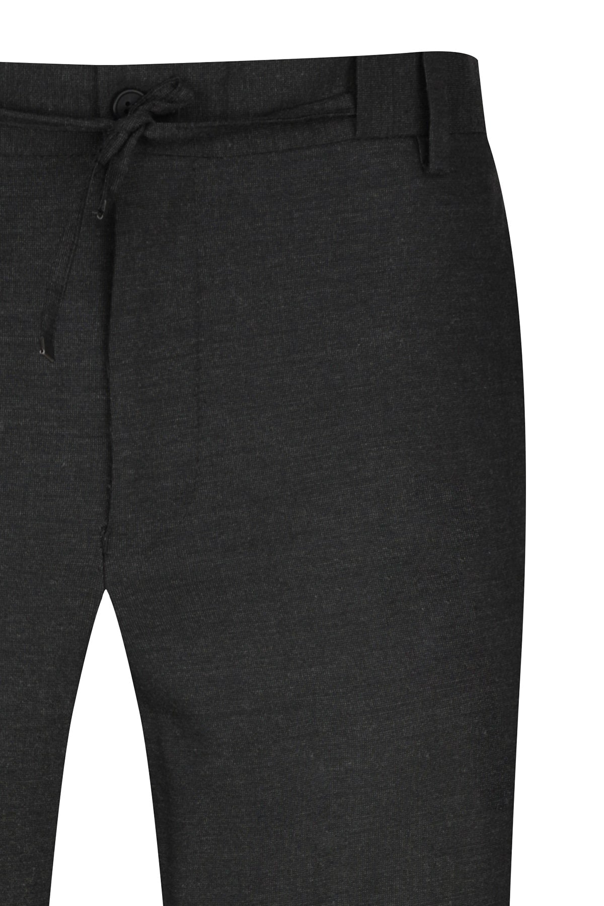 Relaxed Fit Side Pocket Low Waist Charcoal Jogger Pants