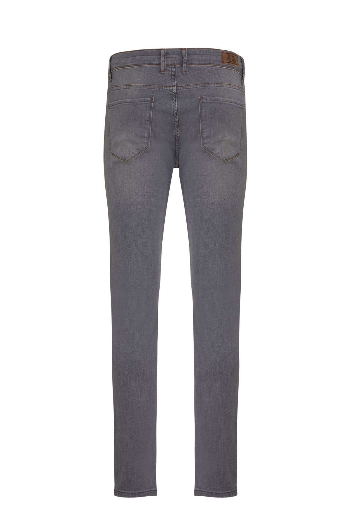 Slim Fit 5 Pocket Low Waist Gray Cotton Denim - SAYKI