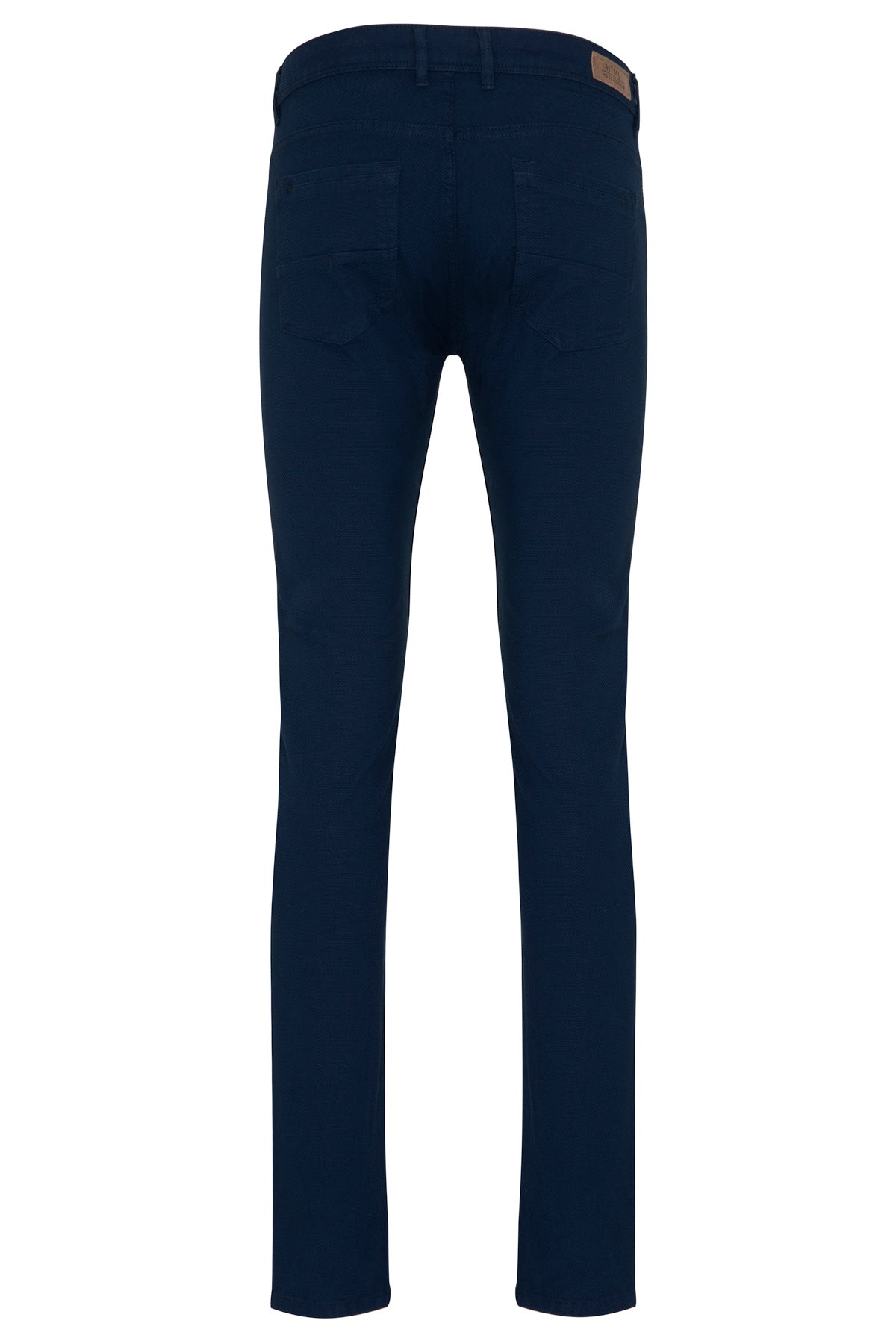 Slim Fit 5 Pocket Low Waist Light Navy Casual Pants - SAYKI