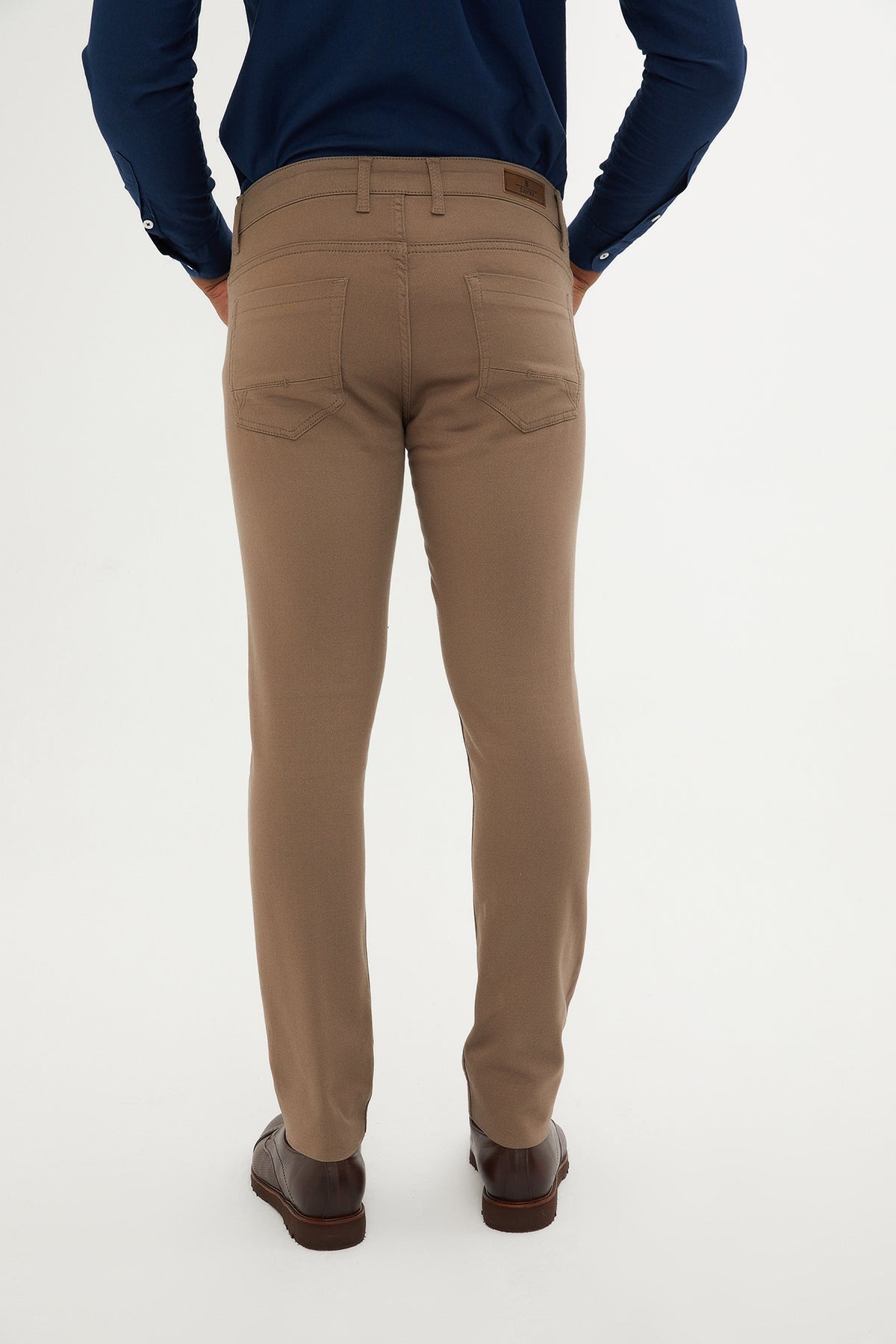 Slim Fit 5 Pocket Mink Cotton Casual Pants - SAYKI