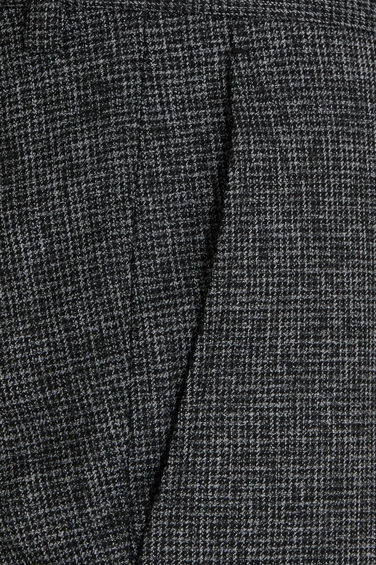 Slim Fit Black Side Pocket High Waist Dress Pants - SAYKI