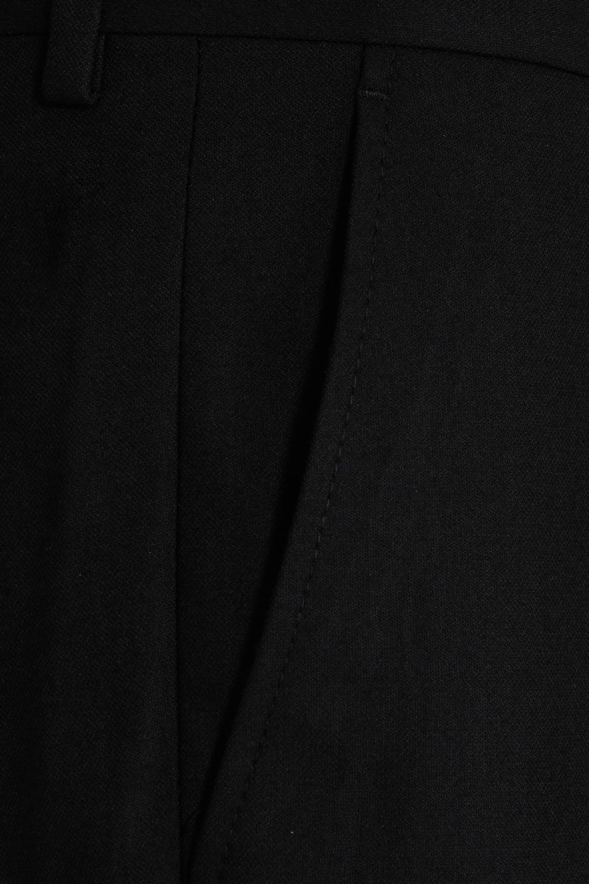 Slim Fit Black Side Pocket Low Waist Dress Pants - SAYKI