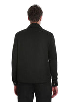 Slim Fit Charcoal Notch Lapel Overshirt Casual Suit - SAYKI