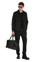 Slim Fit Charcoal Notch Lapel Overshirt Casual Suit - SAYKI