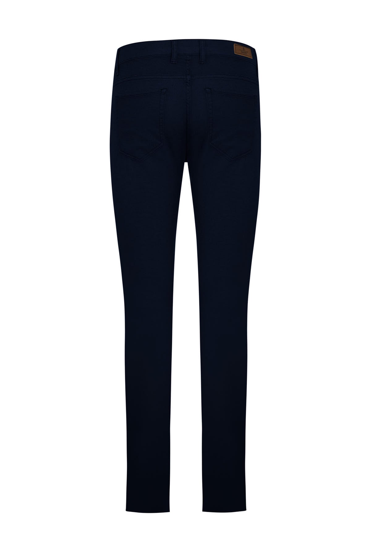 Slim Fit Cotton 5 Pocket Light Navy Casual Pants - SAYKI