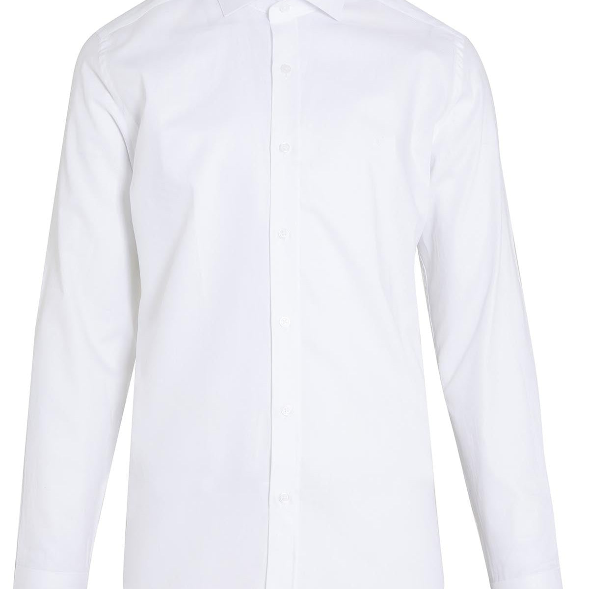 Slim Fit Cotton White Dress Shirt – SAYKI