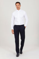 Slim Fit French Cuff White Dress Shirt - SAYKI