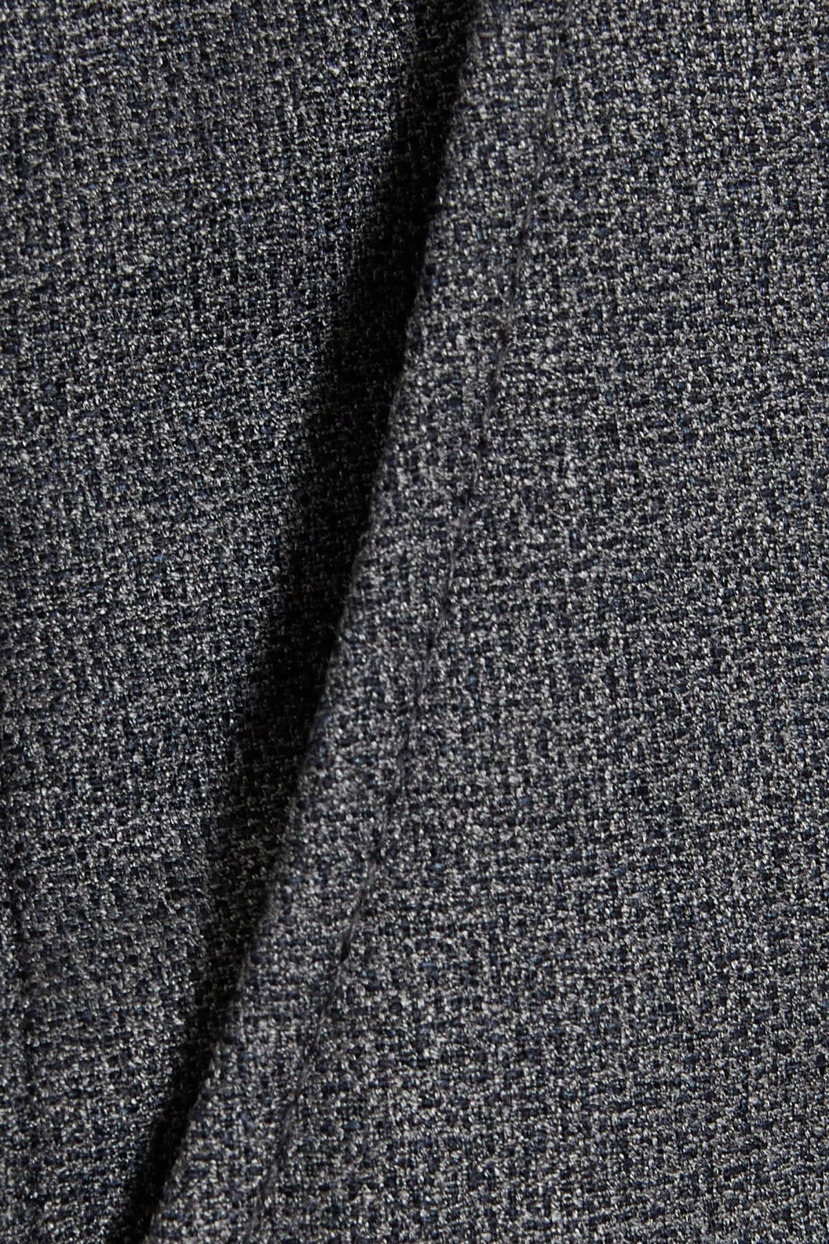 Slim Fit Gray Side Pocket High Waist Dress Pants - SAYKI