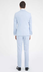 Slim Fit Ice Blue Shawl Lapel Classic Tuxedo SAYKI