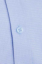 Slim Fit Long Sleeve 100% Cotton Blue Dress Shirt - SAYKI