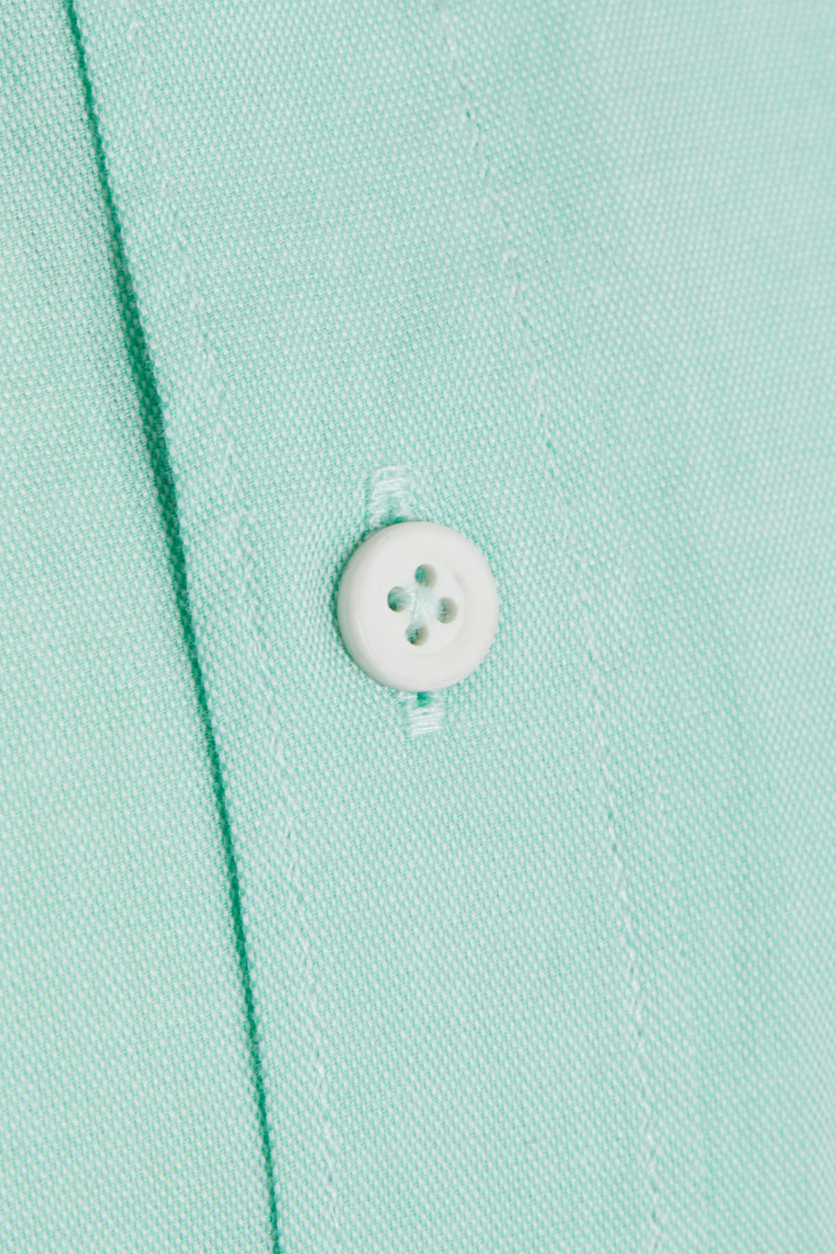 Slim Fit Long Sleeve Cotton Green Water Casual Shirt - SAYKI