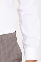 Slim Fit Long Sleeve Cotton Pink Dress Shirt - SAYKI