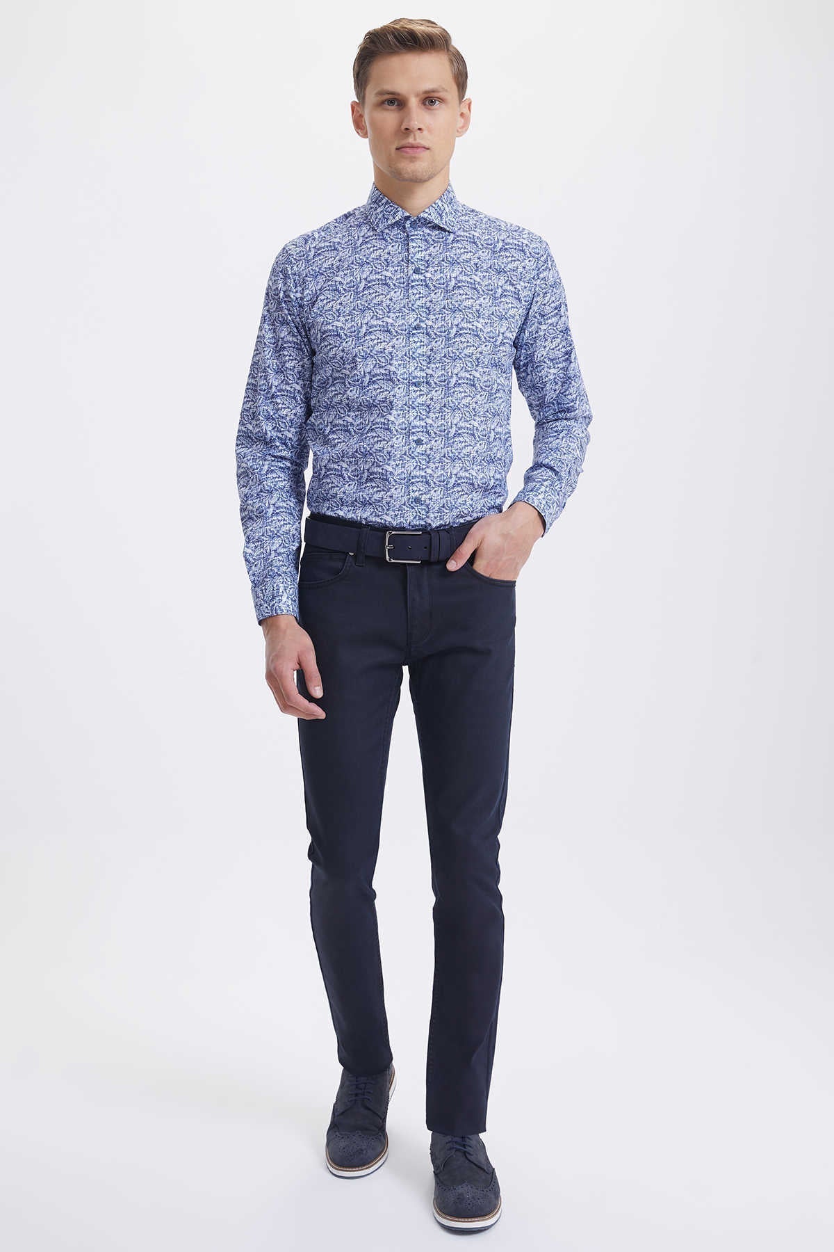 Slim Fit Low Waist Black Cotton Denim - SAYKI