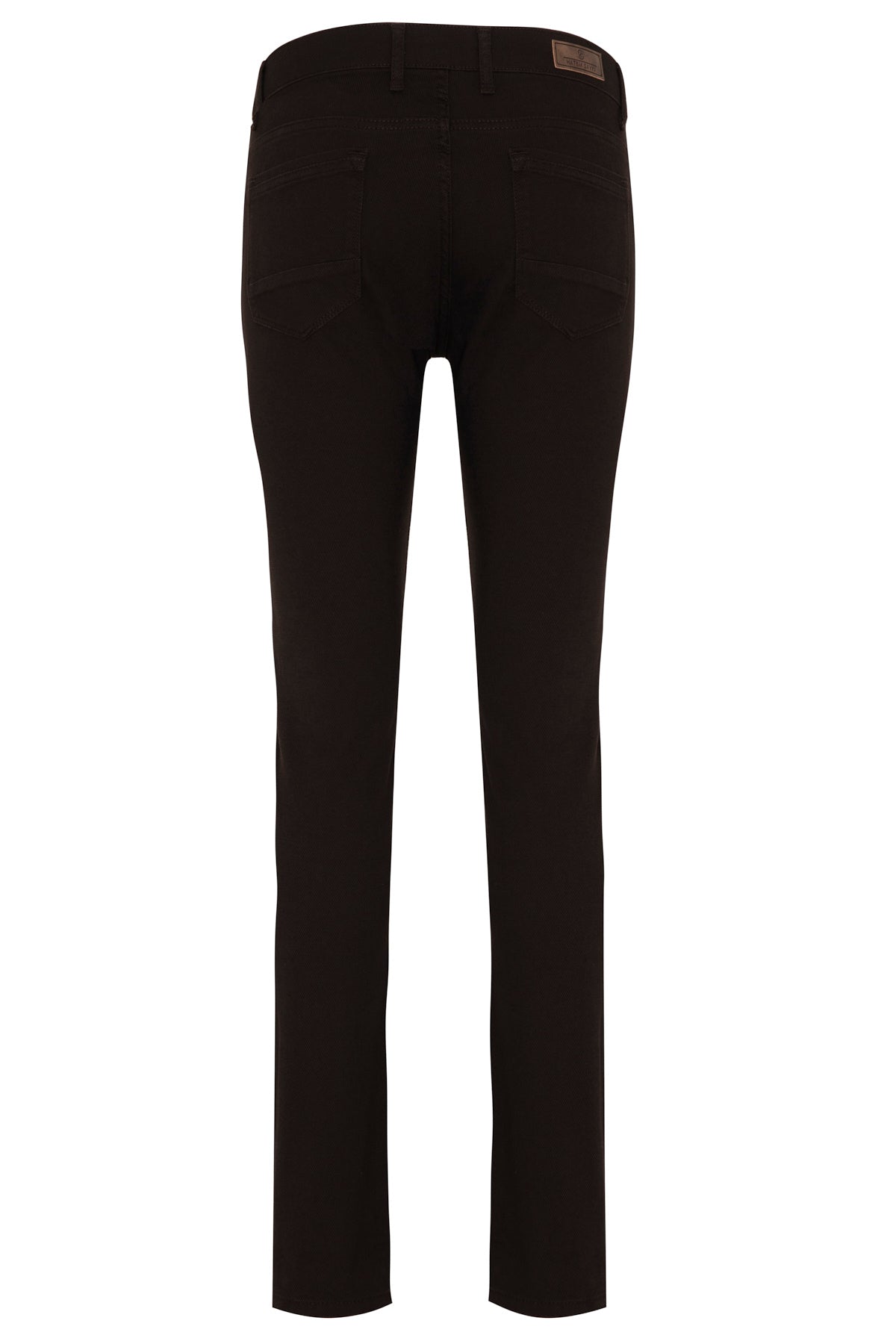 Slim Fit Low Waist Brown Cotton Casual Pants - SAYKI